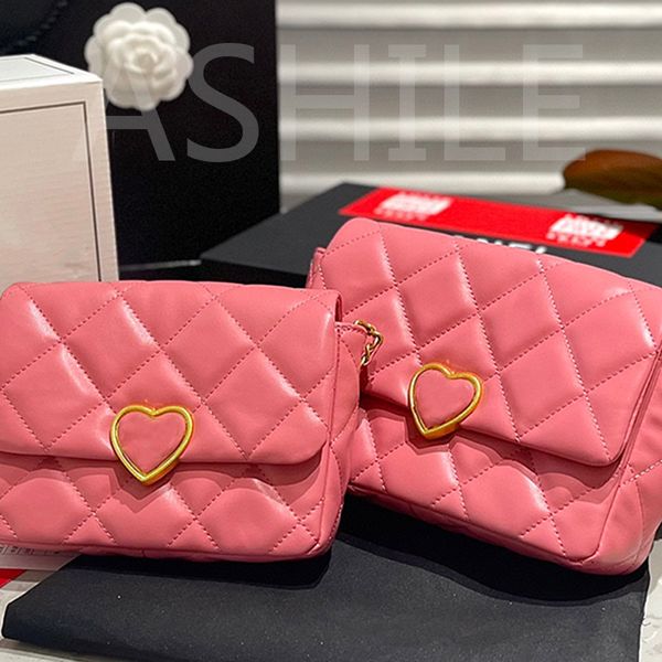 

luxury designer fashion womens crossbody 2023 new pattern shoulderbag classics check love enamel buckle chain women bag cross body