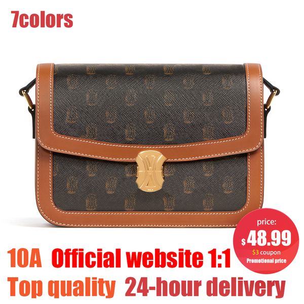

celiine teen triomphe cowhide handbags canvas stuff womens cross body totes bag shoulder luxury messenger mens clutch bags designer baguette