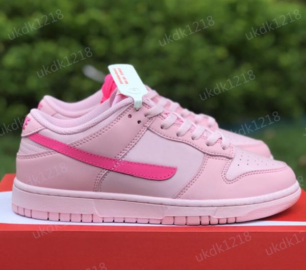 

running shoes designer women sb low triple pink skate dunks sneaker flats dh9756-600 eu36-40