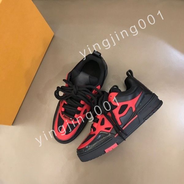 

2023 luxury designer men causal shoes fashion woman leather lace up platform sole sneakers white black mens women