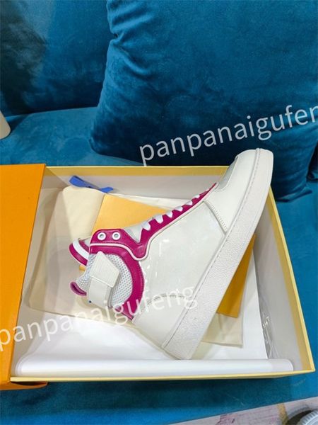 

2023 new designer flat sneaker trainer casual shoes leather white overlays fashion platform mens womens sneakers size 35-46, Black
