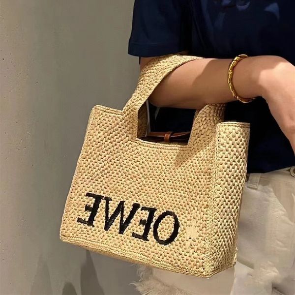 

straw large-capacity tote handbag brand trendy shoulder handbag new beach designer luxury
