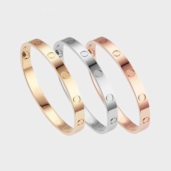 

love bracelet designer bracelet for women gold bangle luxury jewelry titanium steel gold-plated never fade not allergic;store/21491608, Black