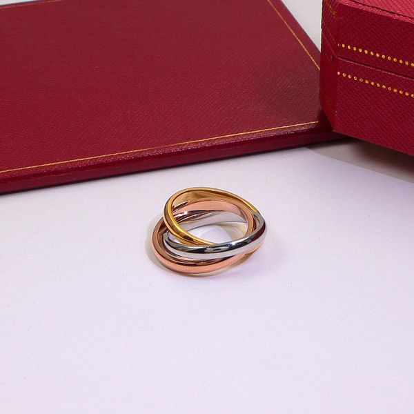 

fashion 3 in 1 designer ring high end 316l stainless steel rings jewelry for men and women, Silver