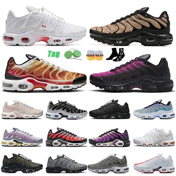 

tn plus athletic running shoes utility tns sneakers tnplus baltic blue dusk atlanta clean white red olive black unity oreo icons dhgate tune