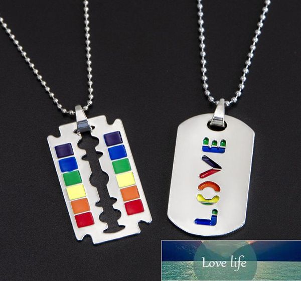 

gay flag rainbow razor blade pendant gay and lesbian pride necklace lgbt gay and lesbian pride lace choker jewelry ymca 0015971330, Silver