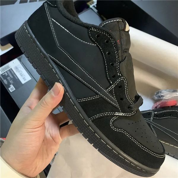 

authentic classical designer shoes ts basketball shoes 1s low black phantom hook outdoor sneakers size available with box
