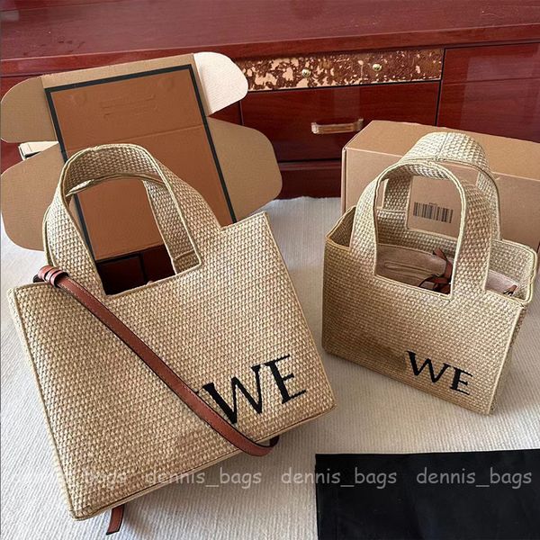 

fashion beach bags women designer totes handbags straw shoulder bag crossbody bags mini font tote in raffia new summer seaside vacation wove