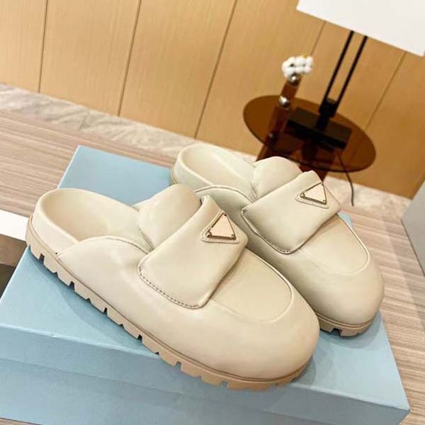 

designer womens casual shoes slippers fashion genuine calfskin indoor comfortable wear resistant flat shoes size 35-42 with box, Black