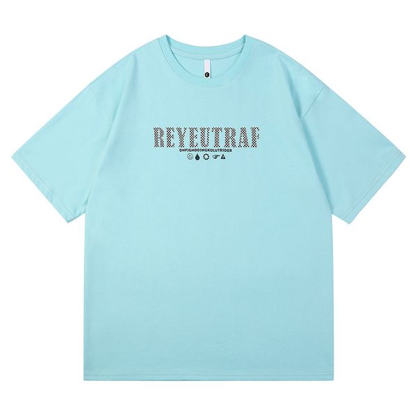

men's t-shirts printed t-shirt men's short sleeve loose fashion brand smiling face student summer couple ins fashion half sleeve t, White;black
