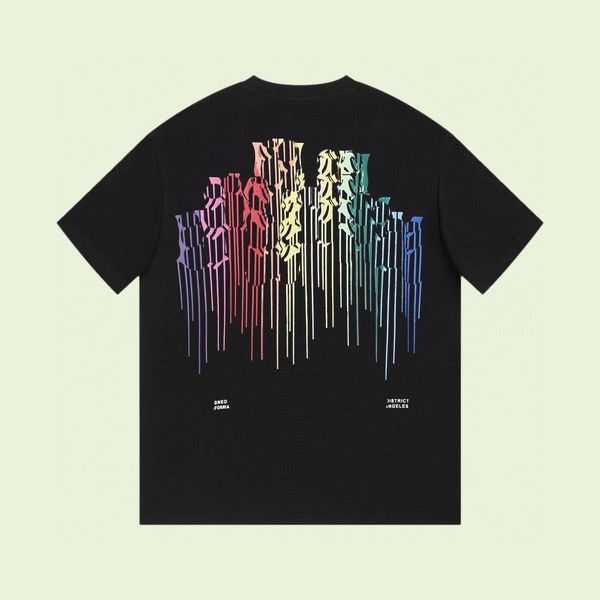 

23ss designer letter printed t shirts tee sweatshirt fashion high street short sleeves summer casual t-shirt breathable men women crew neck, Black;brown