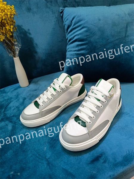 

luxury designer flat sneaker trainer casual shoe leather white overlays fashion platform mens womens sneakers size 35-46, Black