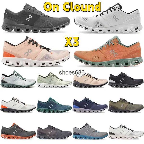 

on cloud x x3 cloudmonster running shoes cloudswift cloudprime damping federer workout and cross training shoe mens womens runners sports tr, Black
