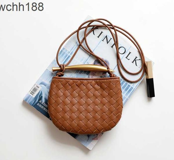 

designer bag small sardine strap 2023 bottegas bags venetas woven spring summer cowhide niche girl design metal mini handbag wevl
