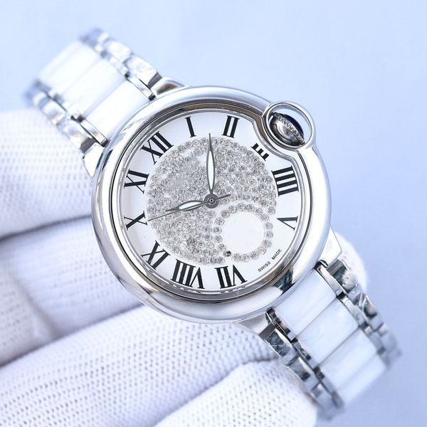 

sapphire crystal watch womens mechanical watch designer watch 32 mm stainless steel strap oyster permanent luxury watch monte luxury shock w, Slivery;brown