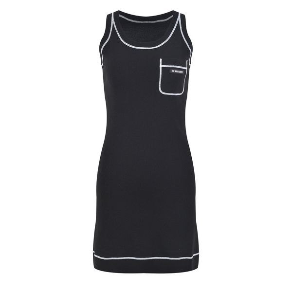 

518 l 2023 runway dress crew neck sleeveless black dress empire brand same style dress flora print womens clothes yl