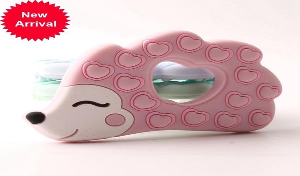 

silicone designers 1pc hedgehog food grade teether animal baby chewing toys making nursing bracelet pendant zj9v1212088