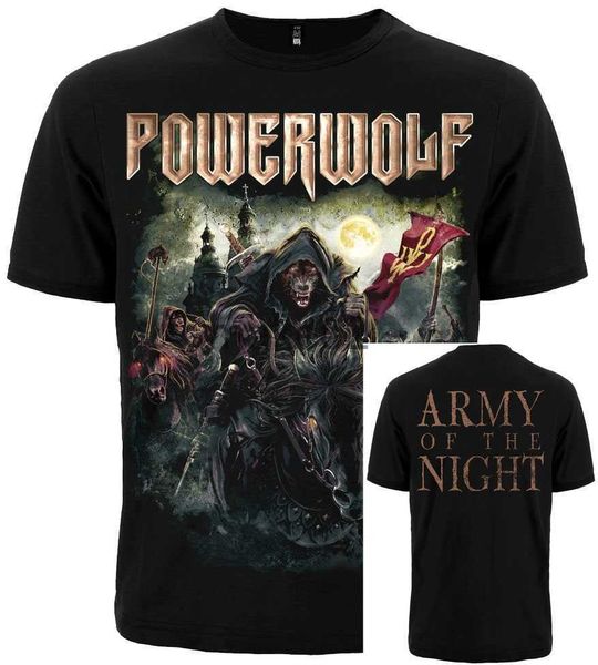 

men's t-shirts men's hoodies sweatshirts tshirt powerwolf the metal mass newdifferent size a metal nation band x0620 x0620 x0620, White;black