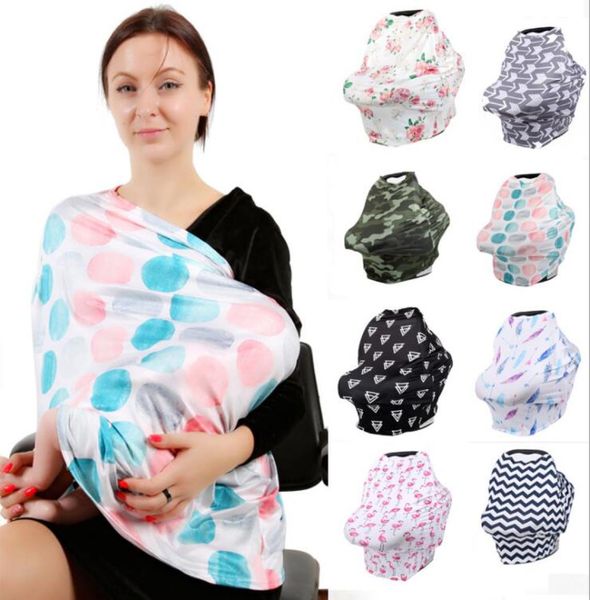 

baby car seat canopy cover breastfeeding nursing scarf cover newborn infant breast feeding covers cloth up udder covers shawl wome8656568, White