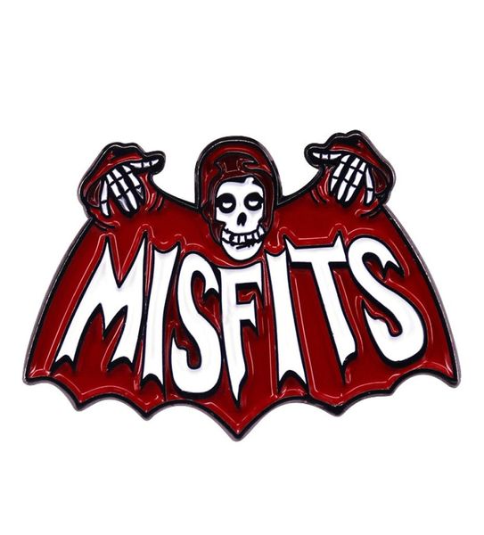 

horror punk misfits hardcore punk brooch pins enamel metal badges lapel pin brooches jackets jeans fashion jewelry accessories4893677, Blue