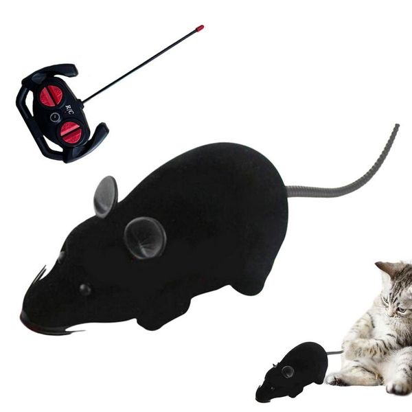 Robotic Mouse Cat Toy Remote Control Realistic Electric Hair Tail Toys Automatic And Outdoor Sports
