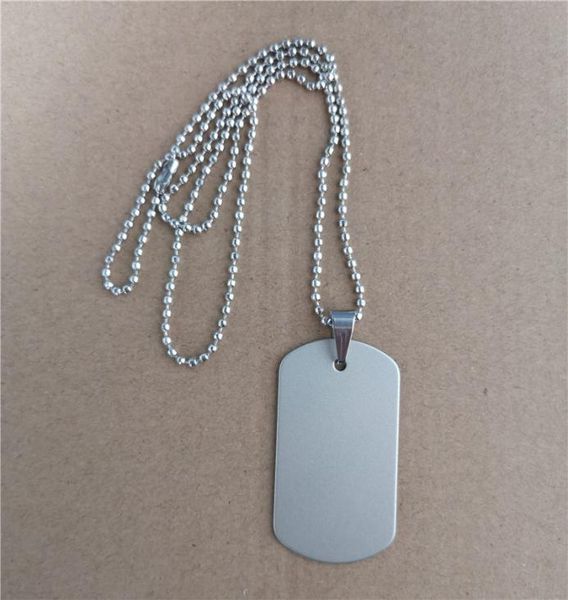 

sublimation blank dog tag necklaces pendants transfer blank diy custom necklace pendant consumable4557579, Silver