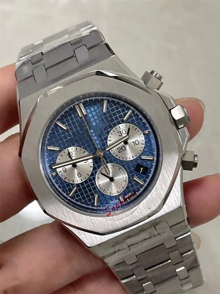 

u1 aaa multi-function classic 42mm mens sapphire glass watches quartz chronograph full function men designer watch steel strap waterproof wr, Slivery;golden