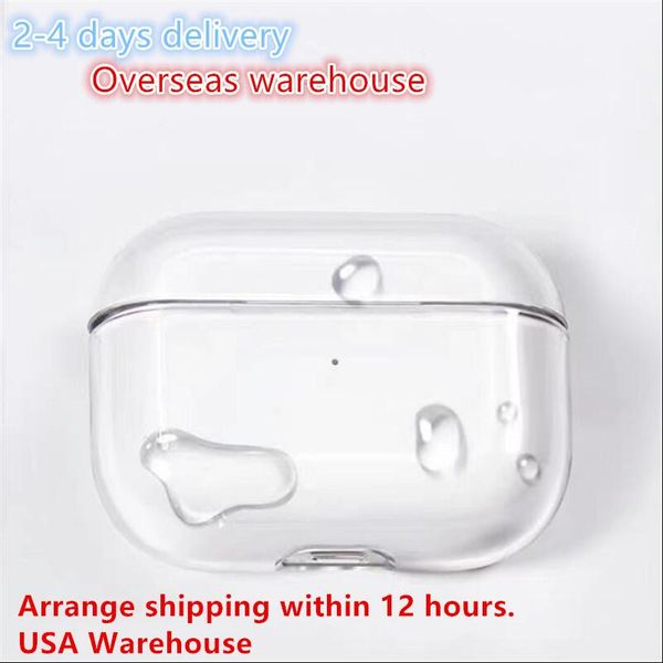 

usa stock for airpods pro 2 airpod 3 pros anc headphone accessories solid silicone cute protective cover volume control earphone shockproof