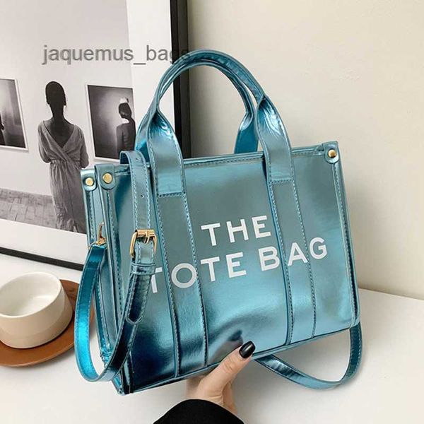 

2023 popular handbag designer tote bag for women 26cm bright blue shoulder cross body marc totes fashion ladies messenger wallet