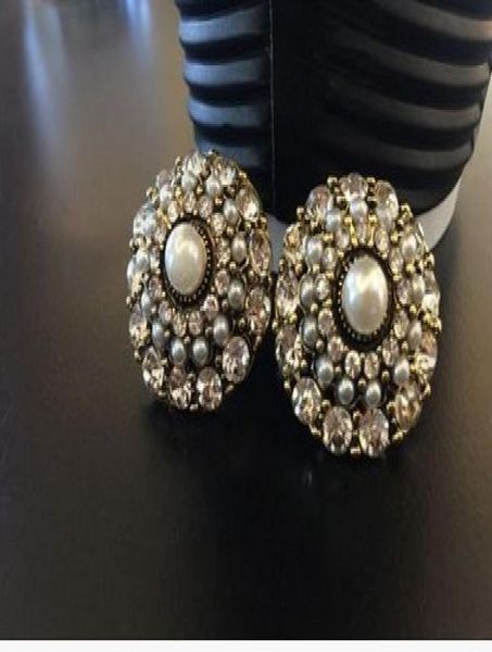 

more color crystal pearl flower lady039s earings 88 gvbhtht3338602, Golden;silver