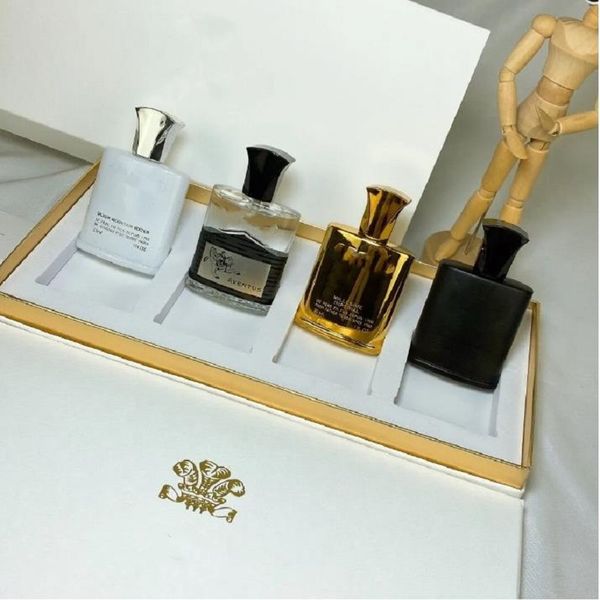 

c reed perfume new 4pcs set incense scent fragrant cologne men silver mountain water/aventus/green irish tweed/millesime imperial 30ml edp d