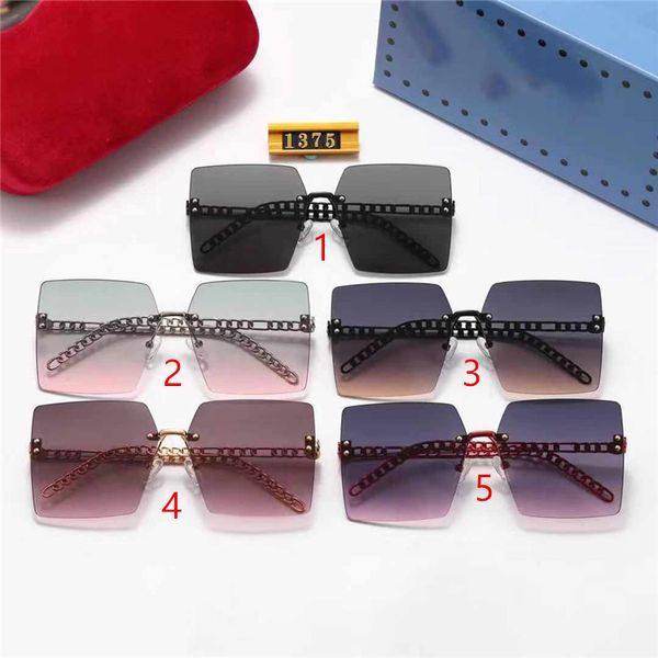 

brand women and mens sunglasses designer sunglasses for women wholesale european and american trend sunglasses driving metal rimless elegant, White;black