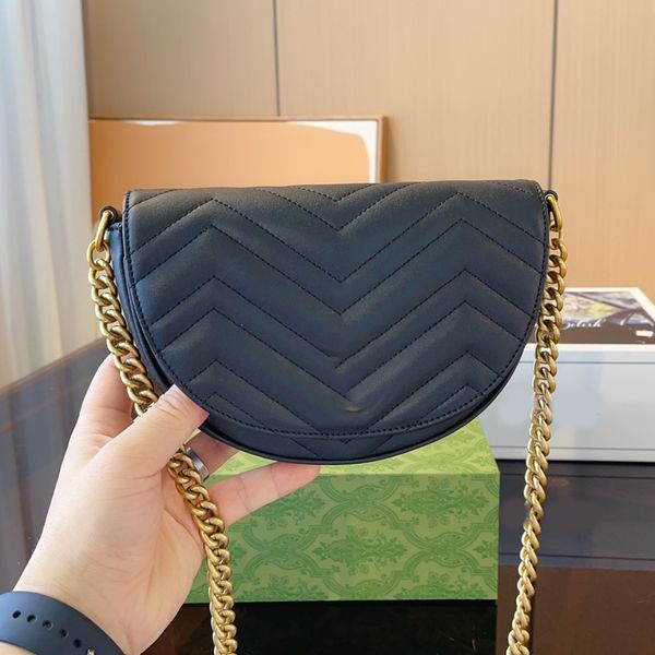 

saddless bags designer brand bag totes chains cross body luxury handbag fashion shoulder bag women letter purse phone wallet plain