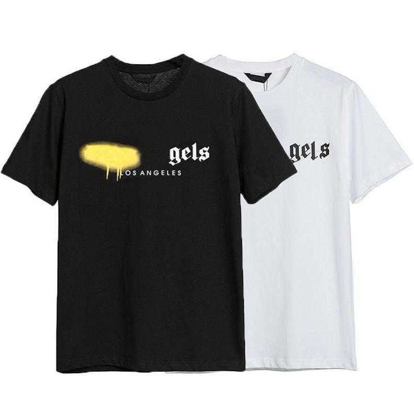 

designer pa t shirt luxury brand clothing shirts spray heart letter cotton short sleeve spring summer tide mens womens tees d88, White;black