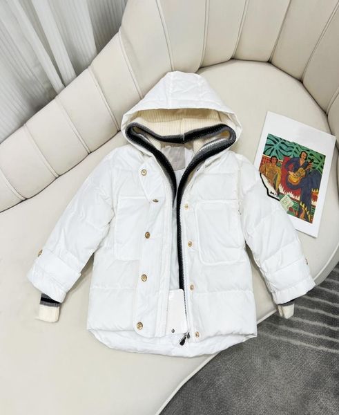 

kids coats baby clothes designer down coat kid clothe hooded thick warm outwear girl boy girls designers outerwear jackets size 105547942, Blue;gray