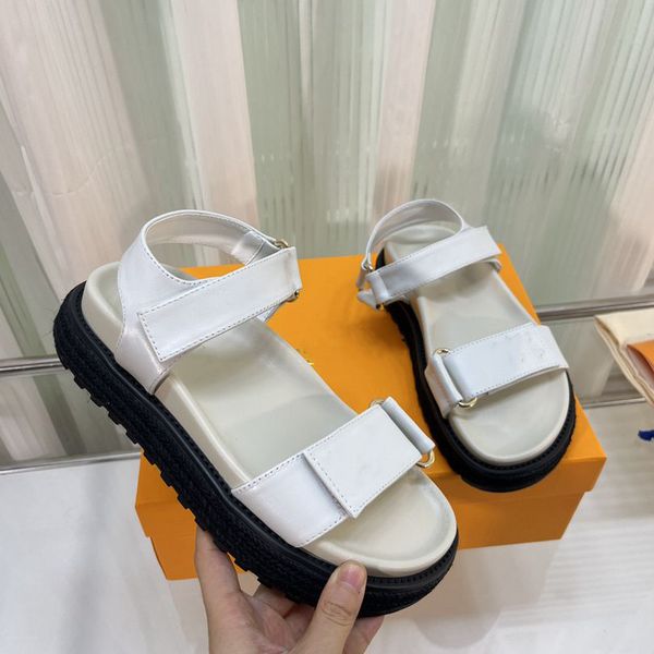 

designer beach shoes luis fashion casual platform sandals luxury summer vuttonity women slides slipper lx031