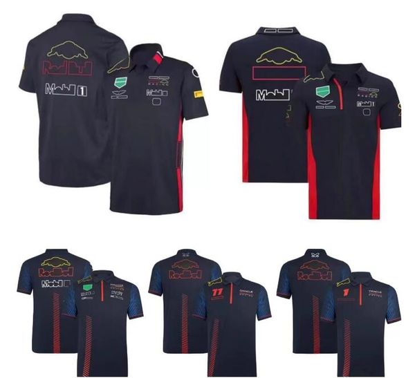 

f1 formula one racing polo shirt summer short-sleeved shirt with the same custom