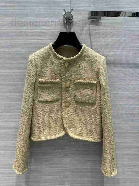 

women's jackets designer milan runway 2023 new autumn winter o neck long sleeve brand same style coats 84ui, Black;brown