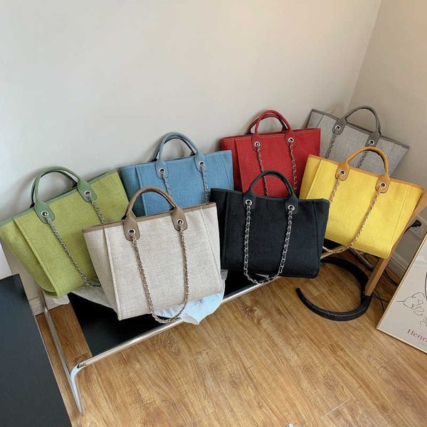 

new bucket bag women's large capacity portable one shoulder diagonal chain tote bag tide