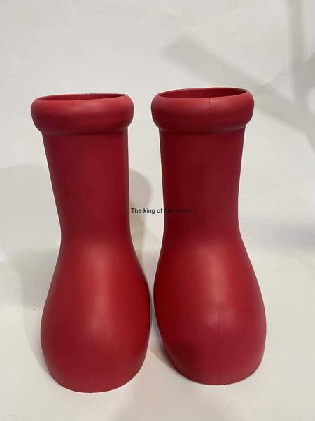 

2023 mschf red astro boy boots big red boot baby kids trendy men women fashion designer shoes come without box size 9k-14 oversize, Black