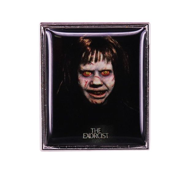 

the ex0rcist lapel pin the demonic horror film poster badge brooch6094373, Blue