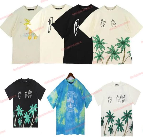 

men's t shirts palm angel mens t shirts womens designers t shirts tees apparel man casual chest letter shirt luxurys clothing street s, White;black
