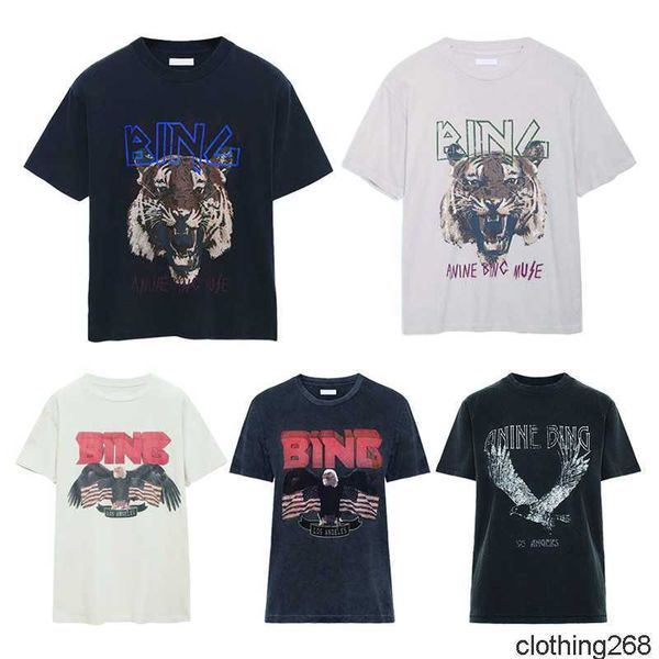 

designer men's t-shirt short sleeves tshirt designer t shirt lady hoodie letters printed cotton tee anine bing summer fashion, White