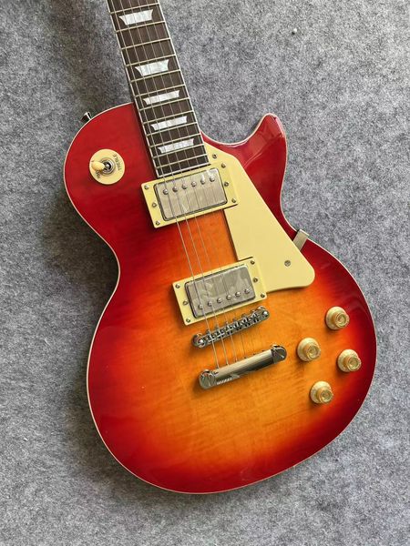 

send in 3 days flame maple g les standard brown lp paul electric guitar in stock bgtuw ing