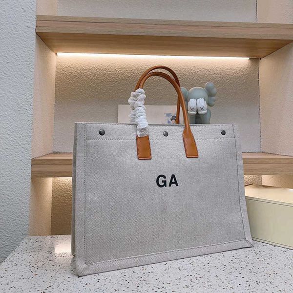 

large the tote bag women designer handbags men beach totes shopping bag woven pocket summer travel beach bags shoulder bags canvas leather p