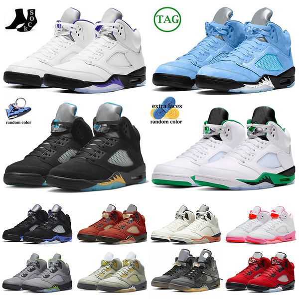 

2023 jumpman 5 mens basketball shoes 5s aqua unc lucky green dj khaled x we the crimson bliss sail retr concord white raging bull trainers