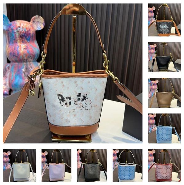 

women coac bucket bag dakota handbag designer carriages pattern printing willow underarm bags shoulder crossbody wallet 4a messenger axillar