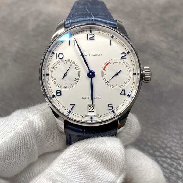 

luxury iwc watch pilot movement writstwatch ep50 montre prx santos uhr stwatch luxury jv5r zf factory portugal seven left, Slivery;golden