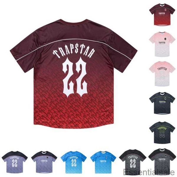 

trapstar tees mens football jersey summer casual t shirt loose quick short sleeve underlay men wonmen t-shirt d5bb, White;black
