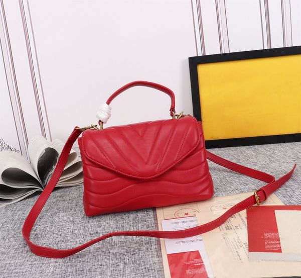 

2023 ss hold me new wave handle bag m21720 monograms designer women shoulder bag smooth leather handbag gold metal crossbody women's de